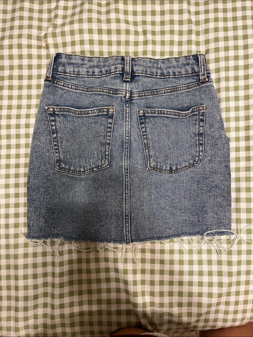 Classic Blue Denim Mini Skirt - Picture 2 of 3
